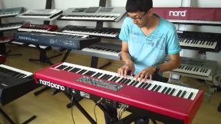 NORD PIANO 88  DEMO NA CLASSIC KEYBOARDS  PIANISTA JONAS DANTAS [upl. by Woll850]