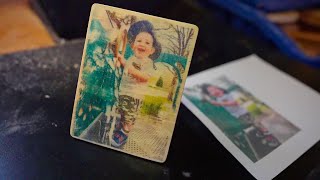 Transferring A Photo Onto Wood Using Parchment Paper [upl. by Derwood]