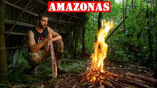 Vivac En El AMAZONAS Con Refugio De Supervivencia [upl. by Ayeki]