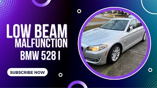 Low Beam Malfunction  BMW 528i  Light Bulb Replacement [upl. by Aurel]