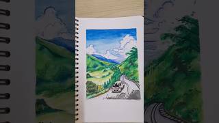 Ghibliinspired drawing ༘♡ ⋆ studioghibli drawing art artvlog [upl. by Atnuahc]