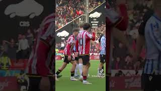 TEMPERS FLARE AFTER BARRY BANNANS TACKLE IN THE STEEL DERRY V SHEFFIELD UTD efl eflchampionship [upl. by Assek]