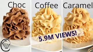 Condensed Milk Buttercream COMPILATION Chocolate Coffee Caramel SILKY SMOOTH No Grit No Icing Sugar [upl. by Kathleen]