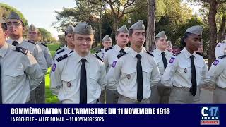 LA Rochelle commémoration DE L’ARMISTICE DU 11 NOVEMBRE 1918 [upl. by Ennirroc]