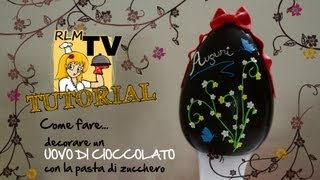 Come decorare un uovo di Pasqua con la pasta di zucchero [upl. by Cris]