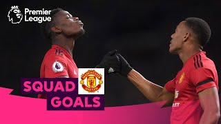 Magical Manchester United Goals  Pogba Rooney Ronaldo  Squad Goals [upl. by Anialram]