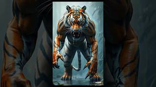 transformation woman to tigress shorts transformation animales midjourney [upl. by Kelson448]