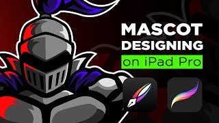 Vectornator  Procreate  Mascot designing on iPad Pro [upl. by Aicekal]