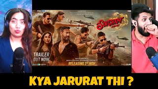 Singham Again  Trailer Reaction  A Rohit Shetty Cop Universe  The Tenth Staar [upl. by Colan447]