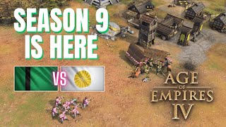 SEASON 9 1st Placement Match AOE IV Solo Ranked Delhi vs Japanese on Dry Arabia [upl. by Bensky80]