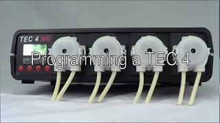 Programming of a Grotech TEC 4 NG 4channel dosing pump  English version [upl. by Assertal]