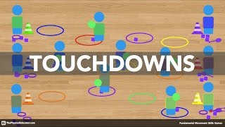 Touchdowns  Physical Education Game Fundamental Movement Skills [upl. by Nilson904]