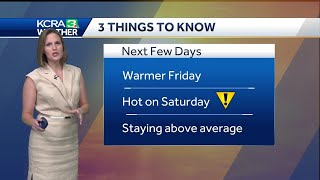 NorCal Forecast Saturdays heat makes for weather impact day [upl. by Pillyhp]