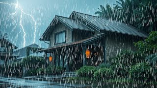 🔴 Very Heavy Rain to Sleep FAST and Stop Insomnia Block Noise amp Mask Tinnitus [upl. by Ainirtak]