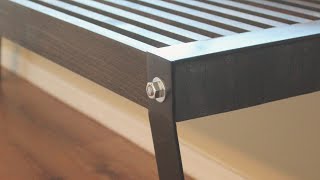 IndustrialStyle Nelson Bench  DIY Woodworking [upl. by Weitman]