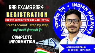 Registration for Railway exam Form filling for RRB NTPC 2024 how to create account step by step [upl. by Nylrahc]