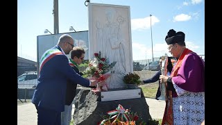 Biancavilla omaggi floreale alledicola votiva e alla stele di San Placido domenica 6 ottobre 2024 [upl. by Anawahs384]