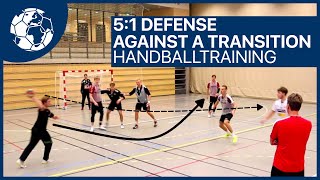 51 Defence against Transition from Halfback  Handballtraining Hedin Nøtterøy  Handball inspires [upl. by Benedict]