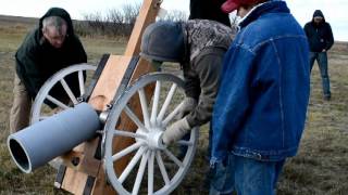 bowling ball mortar bowling ball cannon [upl. by Damahom571]