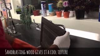 Tutorial Sandblasted Wood has a cool Texture amp is Better than Sanding [upl. by Carolyn]