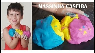 Massinha Caseira para Crianças ingredientes comestíveis [upl. by Bower]