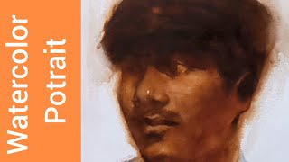 Portrait Painting Watercolor Tutorial [upl. by Rafat735]