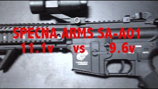 Specna Arms SAA01  111v vs 96v [upl. by Kristoffer]