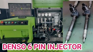 DENSO INJECTOR TESTING  DENSO 6 PIN INJECTOR TESTING MACHINE 9356013001 [upl. by Knapp]