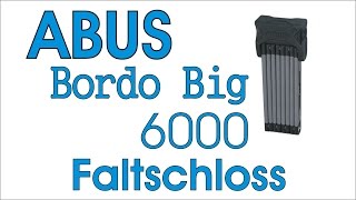 Faltschloss Bordo Big 6000 von ABUS mit 120 cm länge [upl. by Irena]