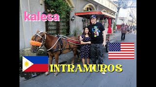 Brad And Sharon Take A Kalesa Ride Through Intramuros  2122023 American And Pinay [upl. by Sacci]