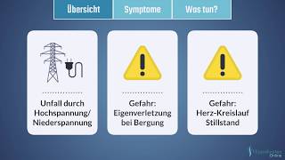 STROMUNFALL  Erste Hilfe in 60 Sekunden  erstehilfelernende [upl. by Ervin]