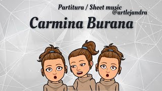 CARL ORFF  CARMINA BURANA O FORTUNA partiturasheet music [upl. by Rtoip]