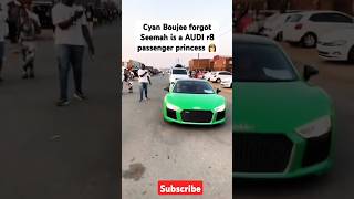 Cyan Boujee forgot Seemah is a AUDI r8 passenger princess 👸 shorts [upl. by Nivlak]