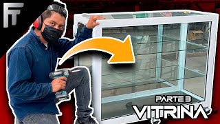 Cómo hacer una Vitrina de aluminio con puertas corredizas Parte 3 [upl. by D'Arcy120]