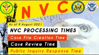 NVC Processing Times as of 9 August 2021 Explained  English  Pak US Immigration [upl. by Eiliab]