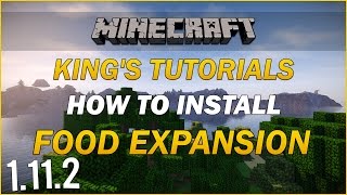 Minecraft 1112 How to install Food Expansion Mod  Minecraft Tutorial [upl. by Naitsirk]