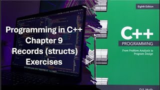 Programming in C Chapter 9 Records structs Exercises 91 to 93 [upl. by Sura572]