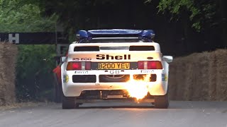 600HP Works Ford RS200 1 of 4 World Wide  Pure Group B Exhaust Sounds [upl. by Tillio]