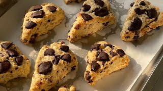 How to Make Chocolate Chunk Scones The BEST Scone Recipe [upl. by Chavey995]