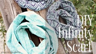 DIY Infinity Scarf Tutorial [upl. by Aehsel113]