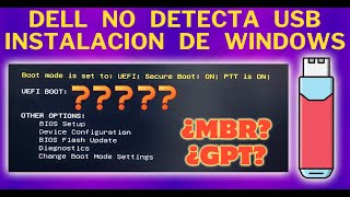 DELL no Detecta USB Instalacion Windows 10 amp Windows 11  SOPTECO [upl. by Saraann451]