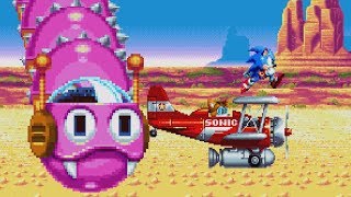 Sonic Mania All Boss Fights 1080p 60fps [upl. by Duck]