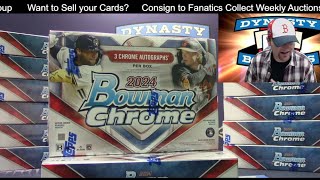 2024 Bowman Chrome HTA Choice Baseball Card 12 Box Case Break 1 Sports Cards [upl. by Esinal652]