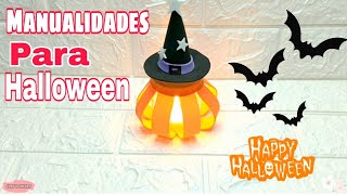 MANUALIDADES PARA DECORAR EN HALLOWEEN 2024  CON FRANCO DE VIDRIO [upl. by Ause]