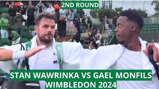 Stan Wawrinka vs Gael Monfils  Wimbledon 2024 2nd Round [upl. by Schmitz]