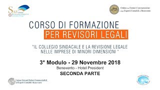 3° Modulo  seconda parte  Corso di Formazione per Revisori Legali [upl. by Maure]