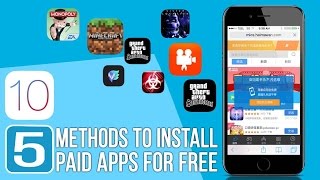 TOP 5 BEST METHODS 2017 To Install Paid Apps For Free iOS 11 iPhone iPad iPod NO JB [upl. by Eynttirb]