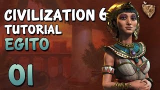 Civilization 6 Tutorial Egito 01  Como Jogar Civ 6 Português PTBR [upl. by Attecnoc]