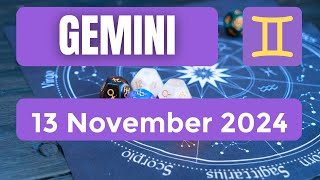 Gemini horoscope  Gemini Horoscope for Today 13 November 2024 [upl. by Alimac]