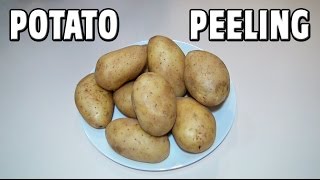 How To Make Easy Potato Peeling [upl. by Newsom]